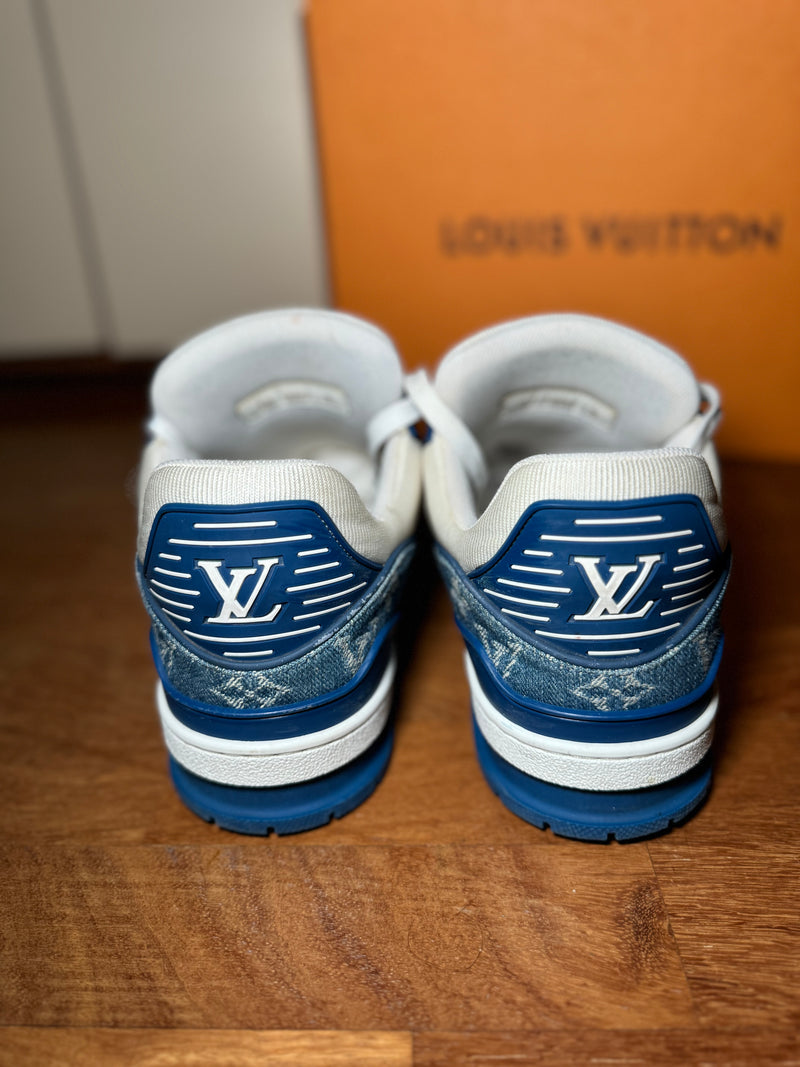 Louis Vuitton Trainers Blue Denim
