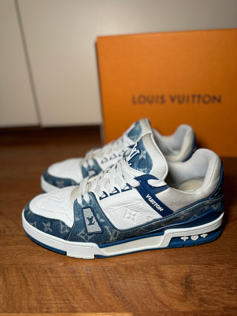 Louis Vuitton Trainers Blue Denim