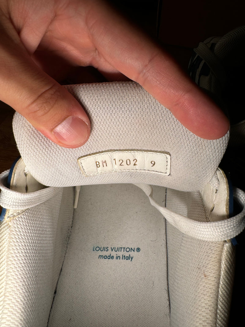 Louis Vuitton Trainers Blue Denim
