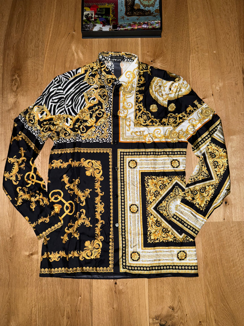 Camicia Gianni Versace in stampa barocca 100% seta