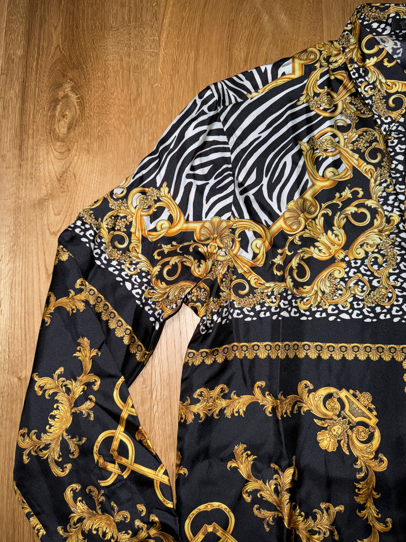 Camicia Gianni Versace in stampa barocca 100% seta
